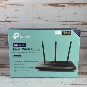 TP-Link Archer A7 AC1750 Dual-Band Gigabit WiFi Router Black Open Box Complete
